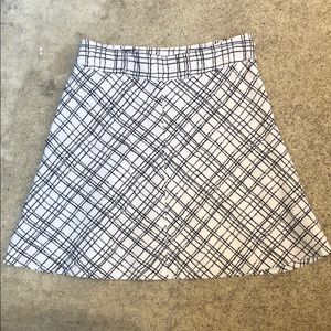 Black & White Plaid Circle Skirt - Merona - SZ 10